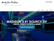 Tablet Screenshot of partybusmadison.net